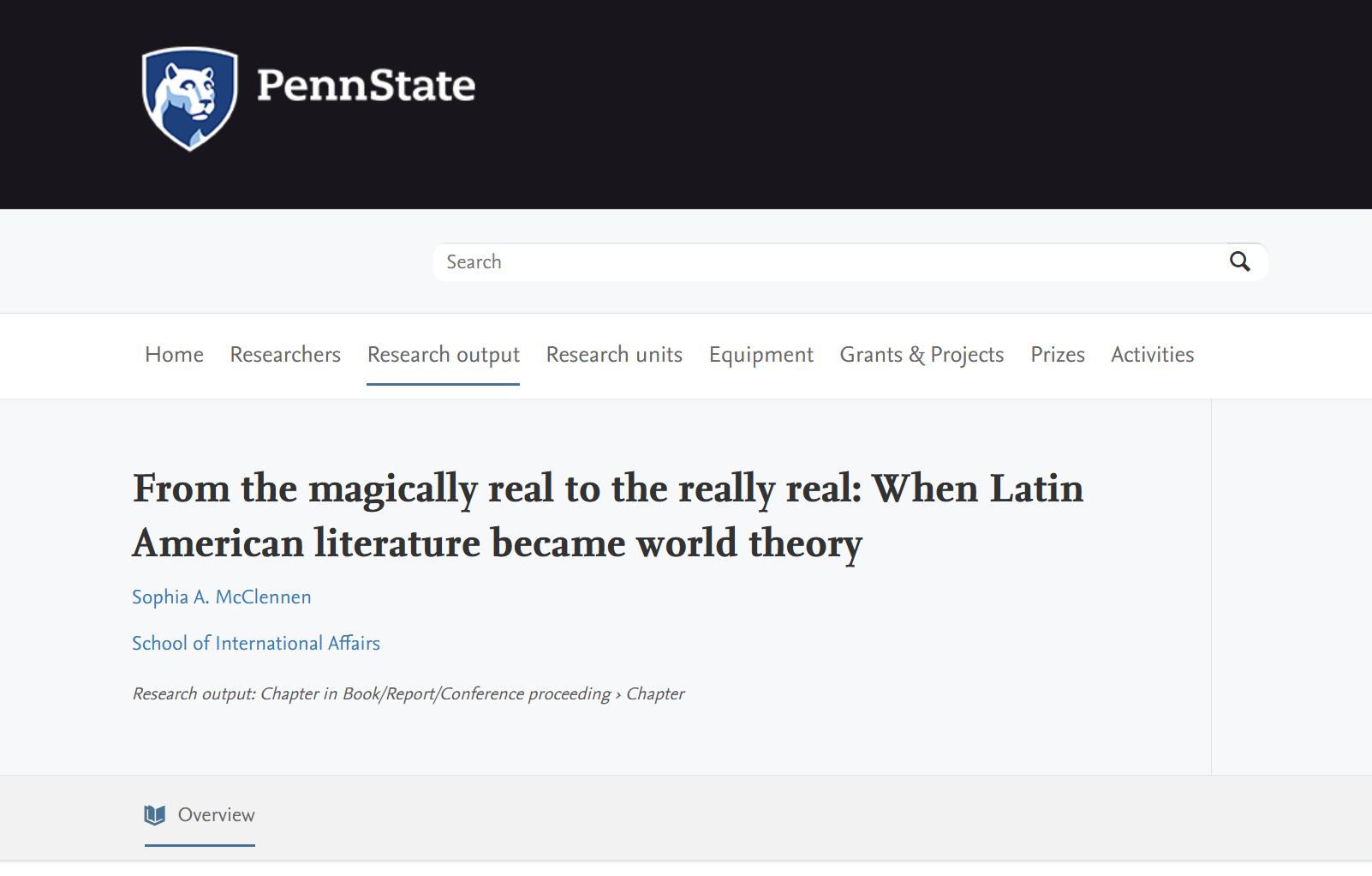 From the Magically Real to the Really Real: When Latin American Literature Became World Theory.