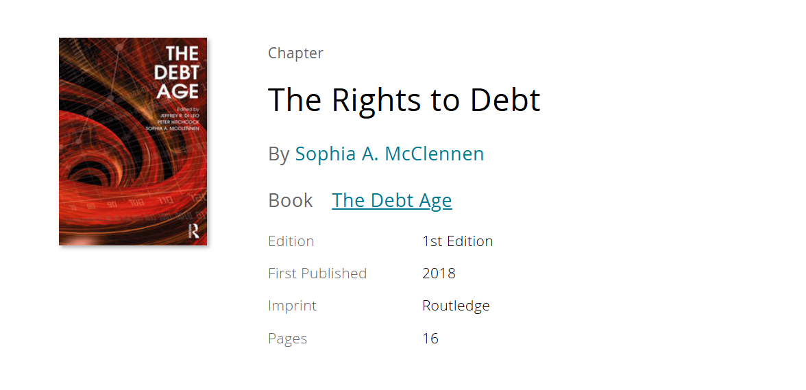 The Rights to Debt
