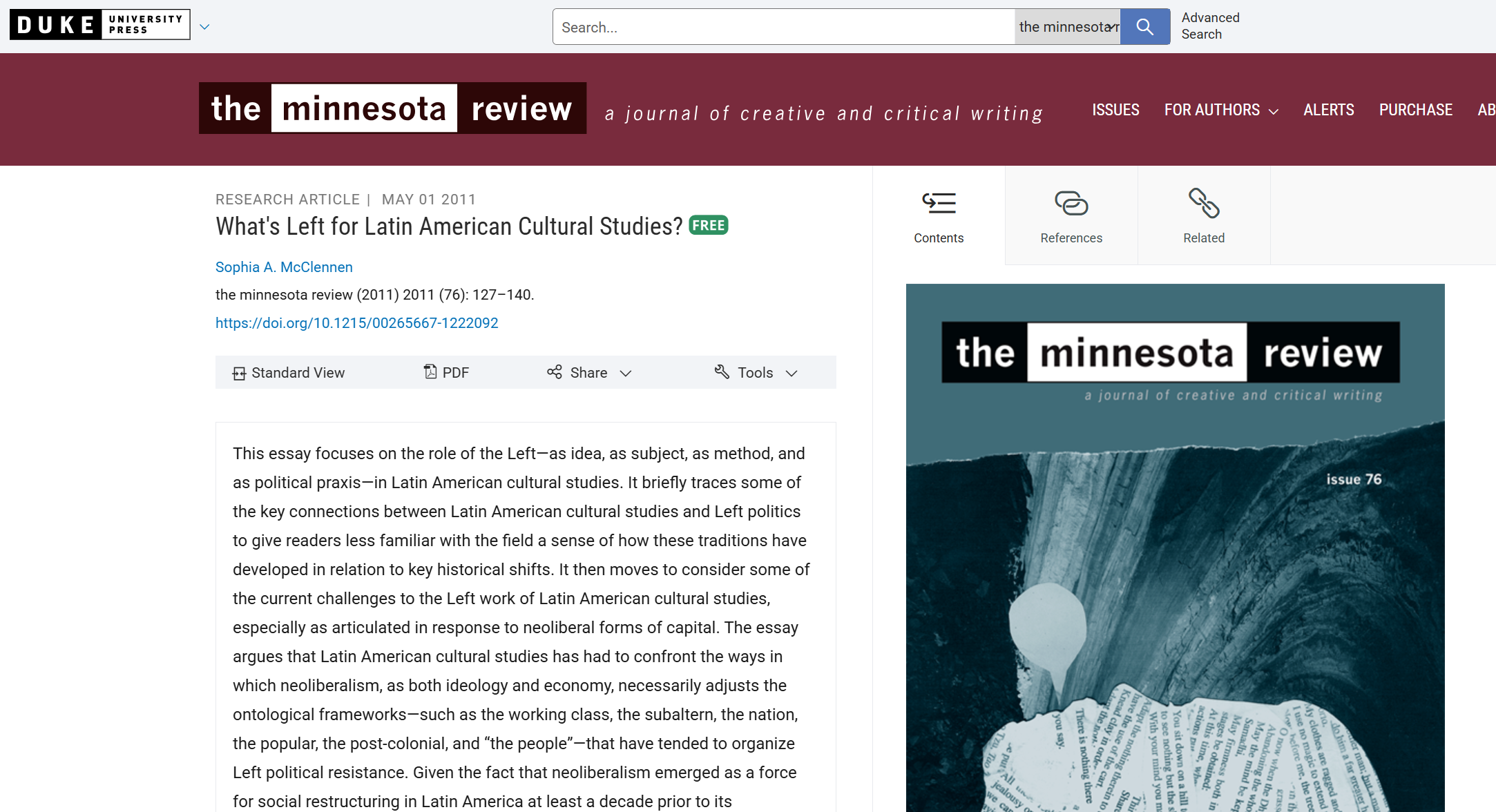 What’s Left for Latin American Cultural Studies?