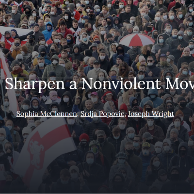 How to Sharpen a Nonviolent Movement.